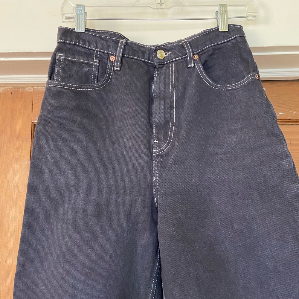 Free People high waisted dyed jeans